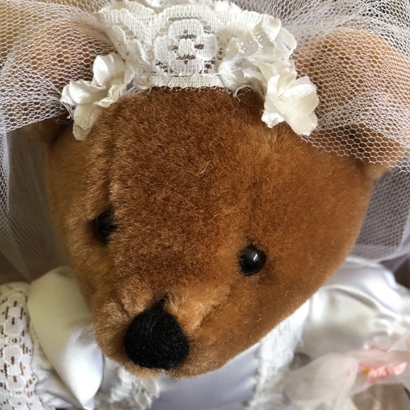 Dakin vintage bride and groom plush. 7 inch tall. - Picture 6 of 7
